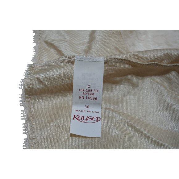 VTG Kayser Lingerie Size 36 Beige Lace Bodysuit Made in USA Romantic Glam Teddy - Picture 3 of 7